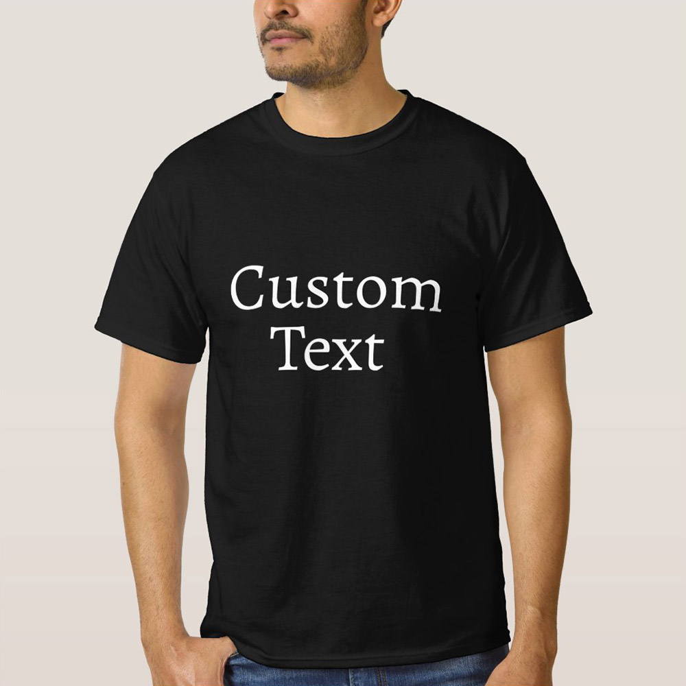 Custom T Shirts Ultra Soft Add Your Text for Men & Women
