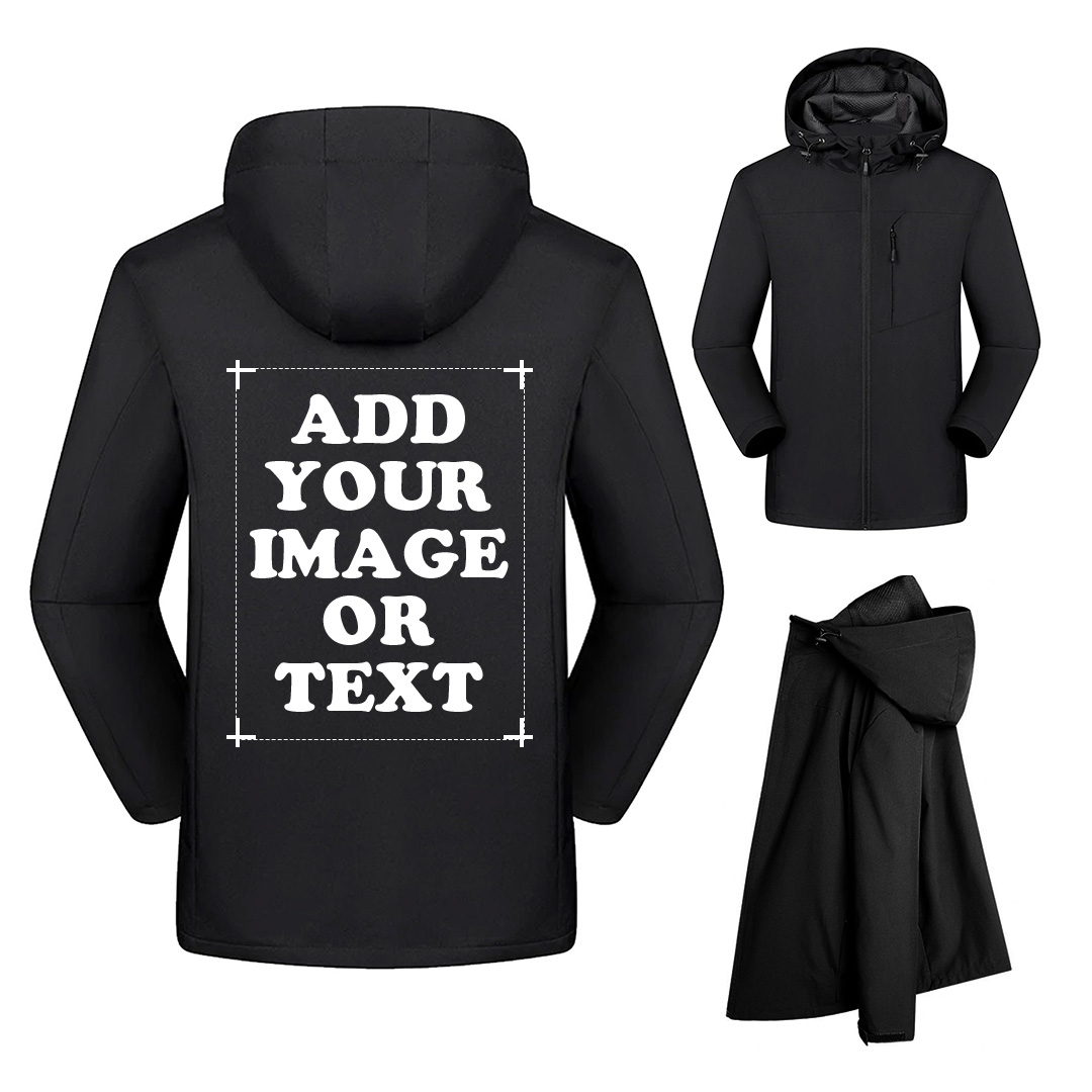 Custom Windbreaker Jacket Lightweight Water-Resistant Windbreakers for Men Women