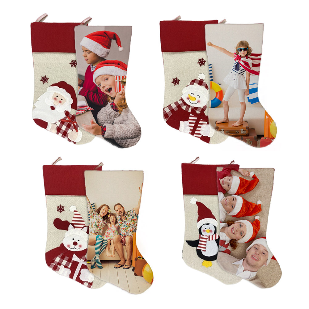 Custom Christmas Photo Stockings for Family